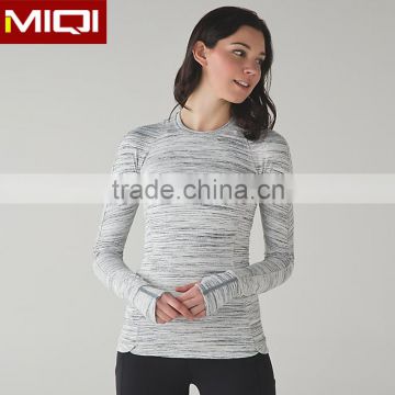 Oem plain color high quality sportswear wholesale made women fashion fitness running top with fluorescent strape