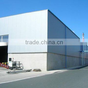 Less labor cost sandwich panel prefab warehouse