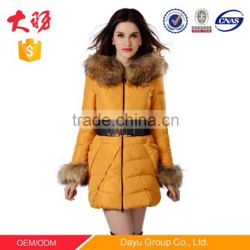 Ladies long coats and jackets woman duck down jacket quilted bomber jacket parka