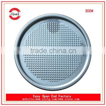 Aluminum foil container lid 300 easy open peel off lid