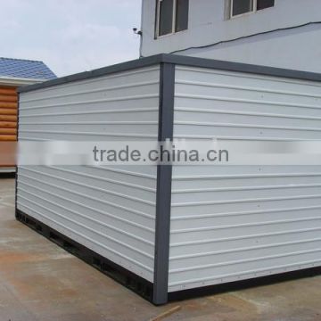 light steel frame prefabricated folding container warehouse shed for major supermarket chains , 24 hour convenience store