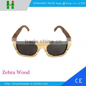 Comfortable Handmade Okay Zebra Wood Sunglasses