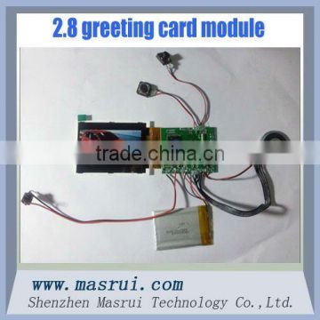 2.8 inch video brochure/greeting card PCBA tft lcd module
