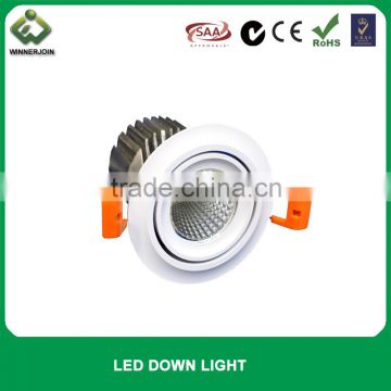 7w 560lm residential led down light 3 years warranty
