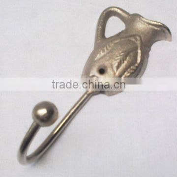 Cast Iron Hooks for clothes with Nickel Plated