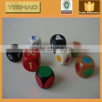 Wholesale Colorful Wooden Custom Dice,Wooden Dice (YZ-WD1002014)