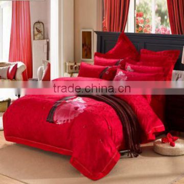 Luxury Shiny Wedding Bedding Set, Wedding Bed Sheet Set
