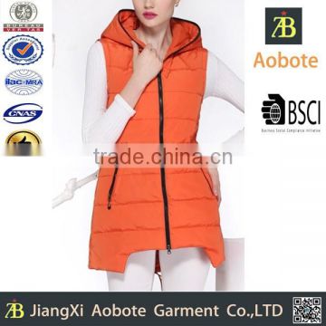 2015 High Quality Light Outdoor Woman Long Down Vest