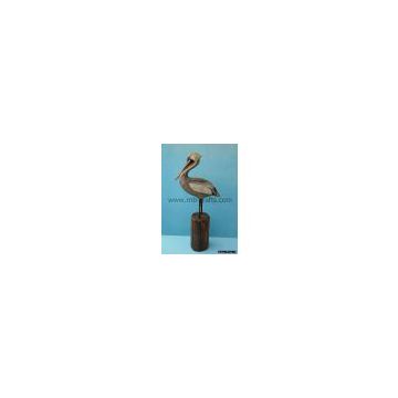 Wooden Shore Bird Decoration / Nautical Gifts / Model