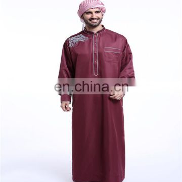Wholesale in stock dubai jilbab Newest abaya for men maxi long sleeve muslim abaya in stock 2017