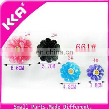 Various styles blooming plastic shoes flower for girls