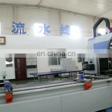 Fanuc Control system dual head CNC machining center for Aluminum profile