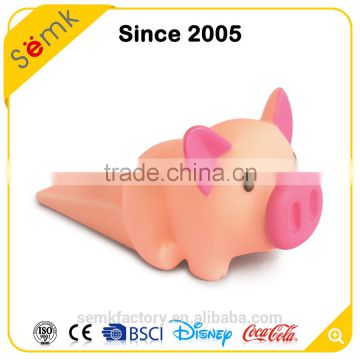 Novelty pig custom funny rubber eva pvc material door stopper wholesale
