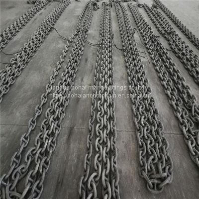 66mm hot dip galvanized marine anchor chain cable
