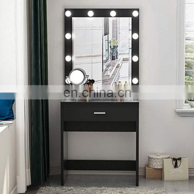 Vanity Set with Lighted Mirror Makeup Dresser Desk Dressing Table