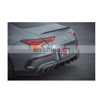 Car Parts Body Kits Rear Bumper Diffuser 100% Dry Carbon Fiber Material Military Quality For BENZ CLA45 W118
