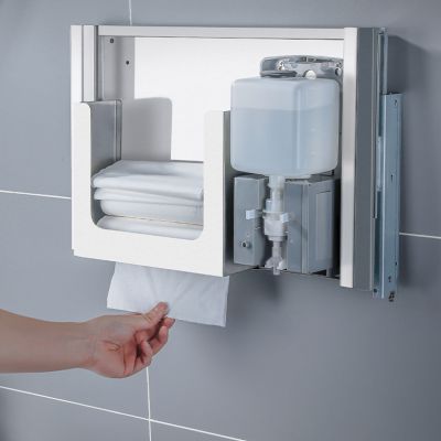 Automatic Hand Soap Dispenser Powered Wall Mount Abs