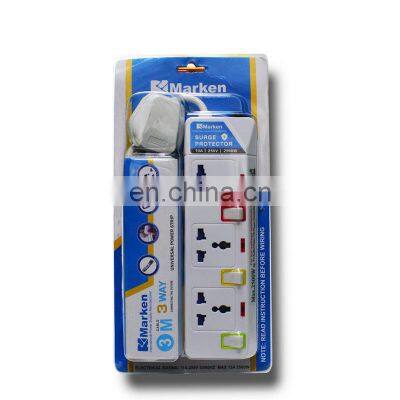 250v 4 gang electrical power extension plug universal outlet socket