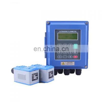 Taijia 4-20am Digital portable clamp on ultrasonic flow meter for water thread connection flow meter