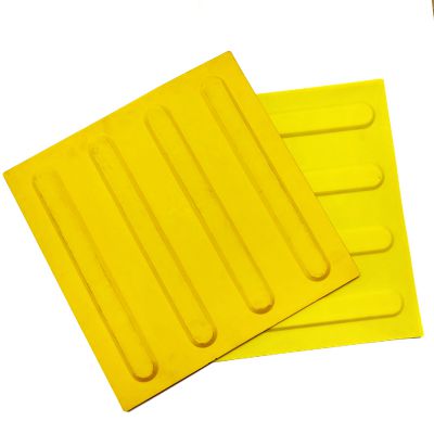 300 * 300mm Indicator Anti-slip pvc tactile tile/tactile rubber floor tiles/Tactile Paving Tile