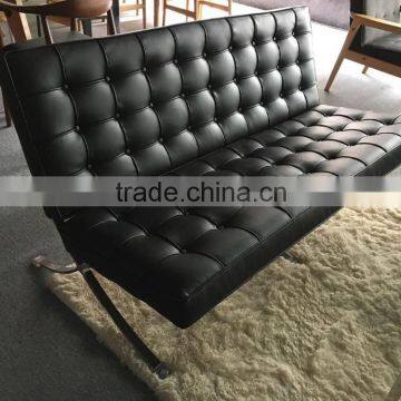 modern leather barcelona 3 seaters sofa