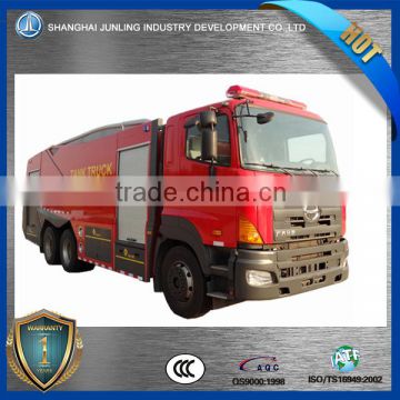 for city building fire and house fire, water tank LHD water fire truck with HINO 6X4 chassis