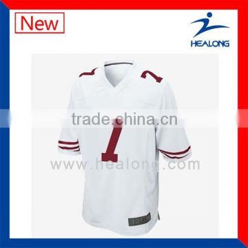 customize 100% polyester youth soccer uniform t shirt with high quality