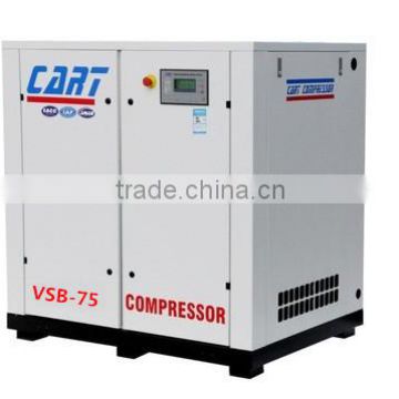 ACpower 55KW 75HP 8bar 10.0m3/min variable frequency screw air compressor belt drive