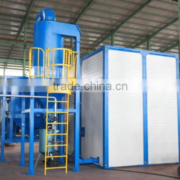 spray booth for sand blasting on surface of steel structure