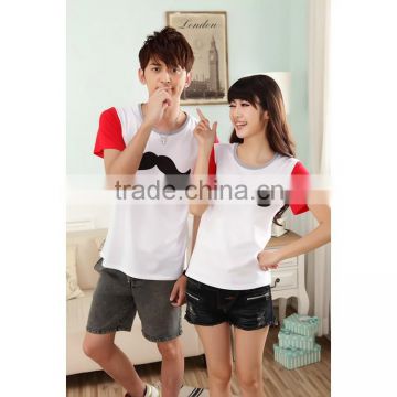 Manufacturer unisex cheap wholesale couple tshirts
