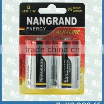 Primary r20 d battery 1.5v from china