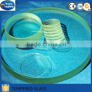 3mm extra clear round flat glass plate for sale