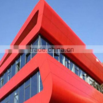 4*0.5mm ACP exterior decorative wall panel yellow PVDF building facade aluminium composite panel manufacturer