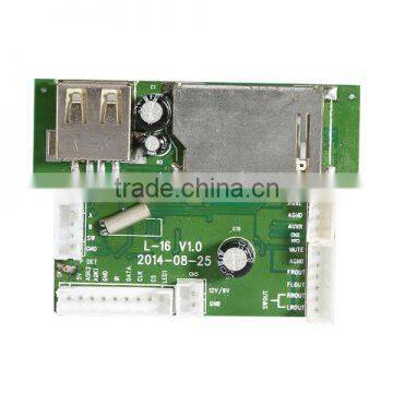 Top selling small usb/mmc/aux 12v sound decoder module