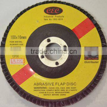CEC BRAND high quality flap disc4" for metal grinding disc black net cover