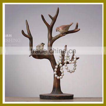 Wholesale Resin folk decorative bird tree Craft for Business Gift and home decor