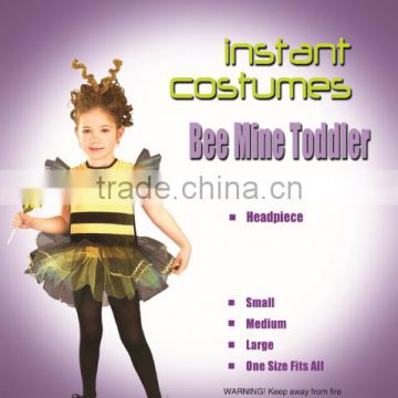 2015 hot sale girl bee dress costume party cosplay costume animal kids bee costume for children