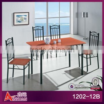 1202-12B 2013hot sale Chinese fancy modern dining table chairs