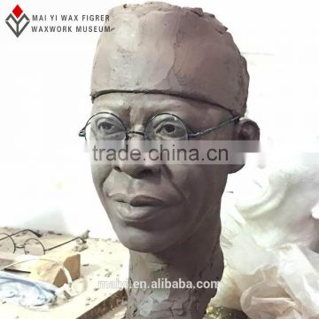 Latest mud draft lifelike wax sculpture silicone wax statue