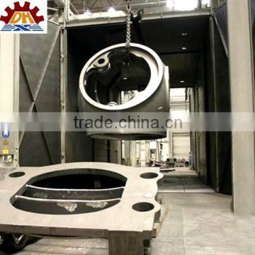Steel Sheet, H Beam Section Frame Sandblasting Machine With Roller Table