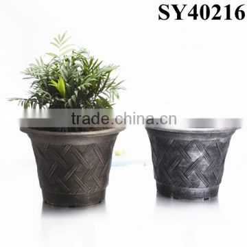 Plastic flower pots for sale round outdoor plastic garden pot
