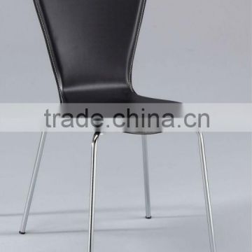 Metal Tube Furniture Synthetic Leather Bentwood Chair