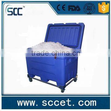 Dry ice equipment, 240L plastic cooler for dry ice storage, transport