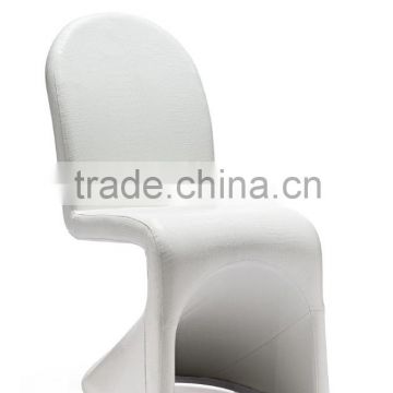 Z639-2 2015 Wholesale modern design milk white leather banquet chair