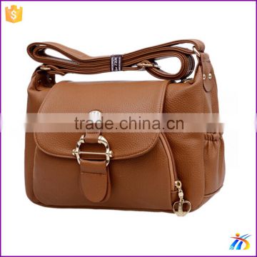 2016 wholesale cheap orange bags leather shoulder bag for women
