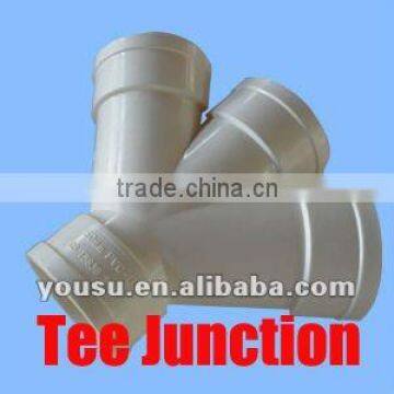 four way pipe fitting /Tee junction45degree