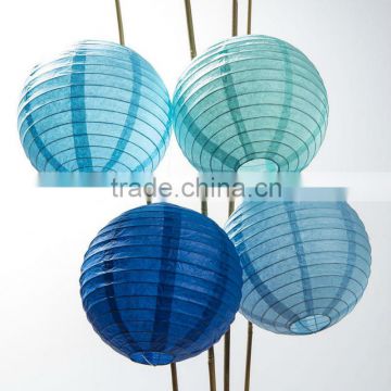 HOT SALE Multicolor blue Chinese Paper Lanterns holiday hanging paper lantern