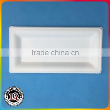 Biodegradable Bagasse Pulp Rectangle Tray