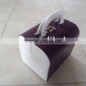 2011 top sell leather beauty cosmetic box