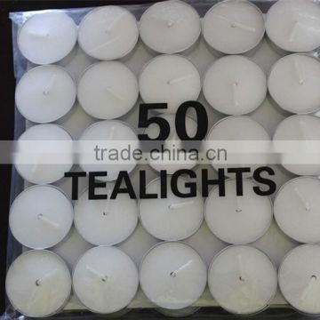 50pc bag unscented tea light candle from Fushun Chita